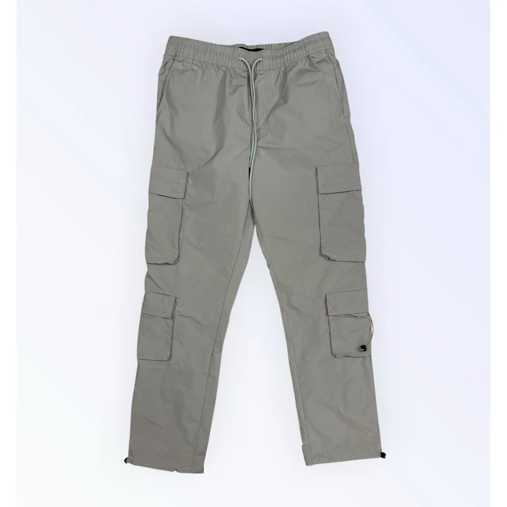 CMDG Caliber Denim NYC Men's LARGE Beige Jeans With Zip front‎ Pockets
